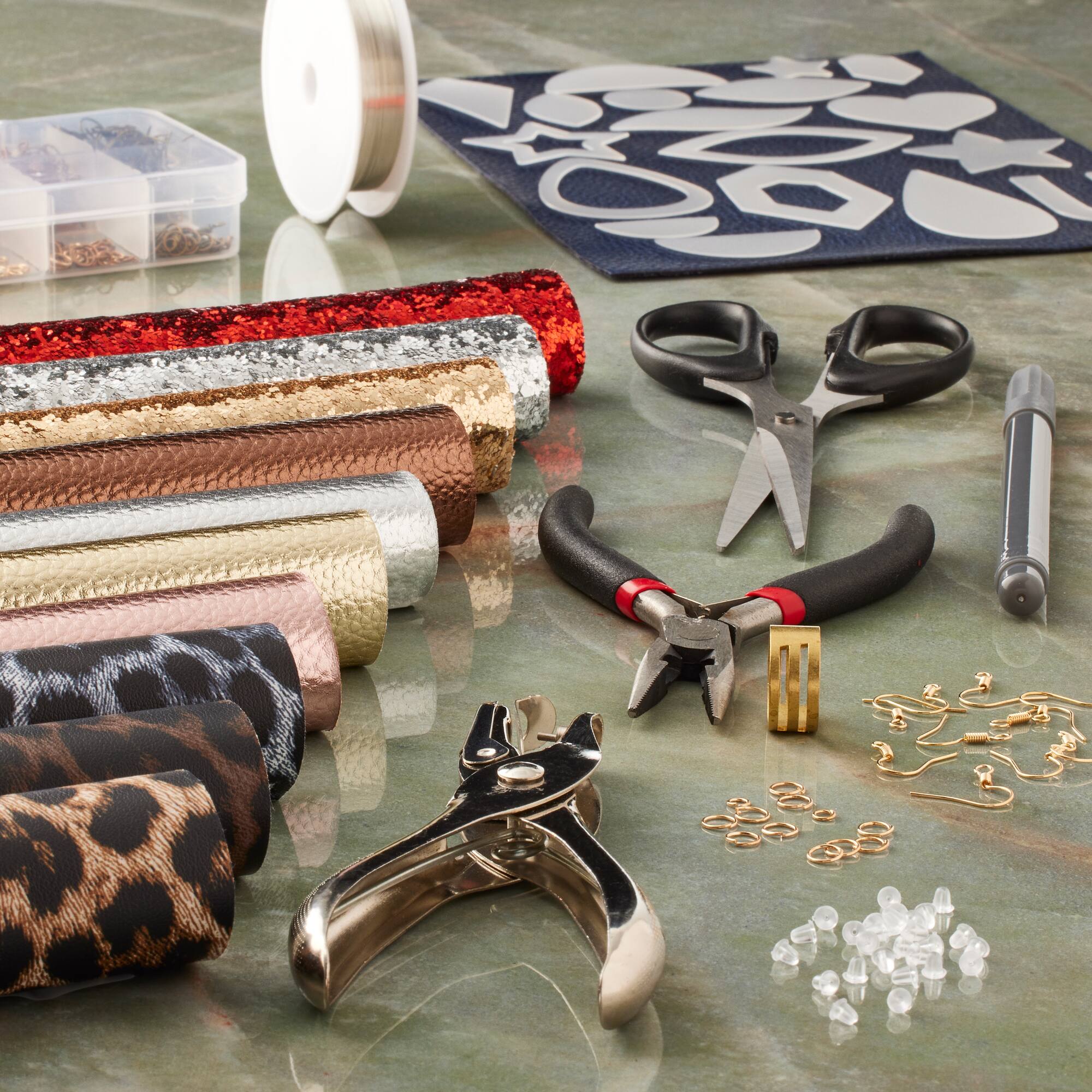 Faux Leather Earring Making Kit by Bead Landing™